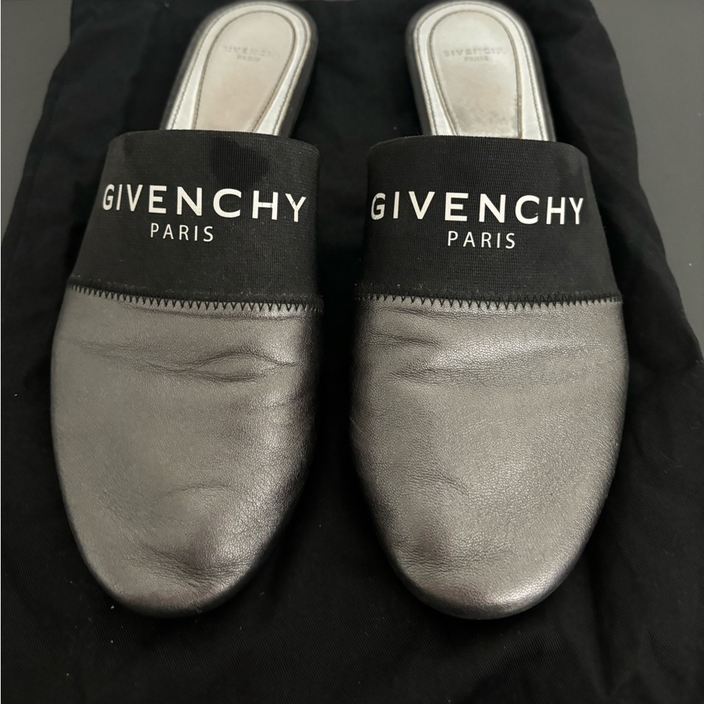 Givenchy Logo Printed Mules